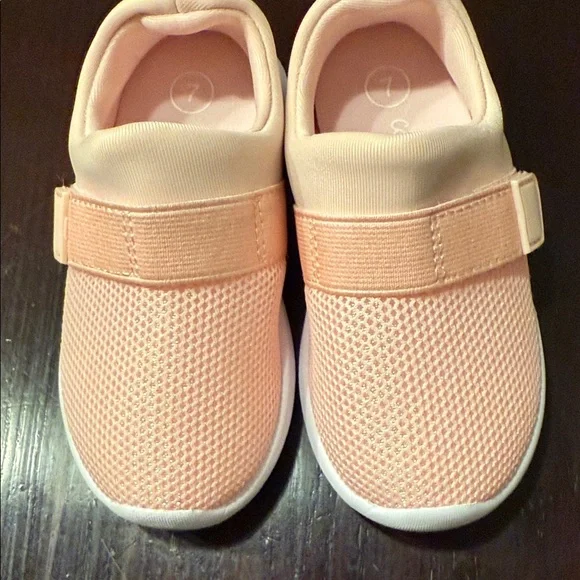 Cat & Jack Baby pink Slip-On Sneakers size 7 NWOT - Picture 3 of 5